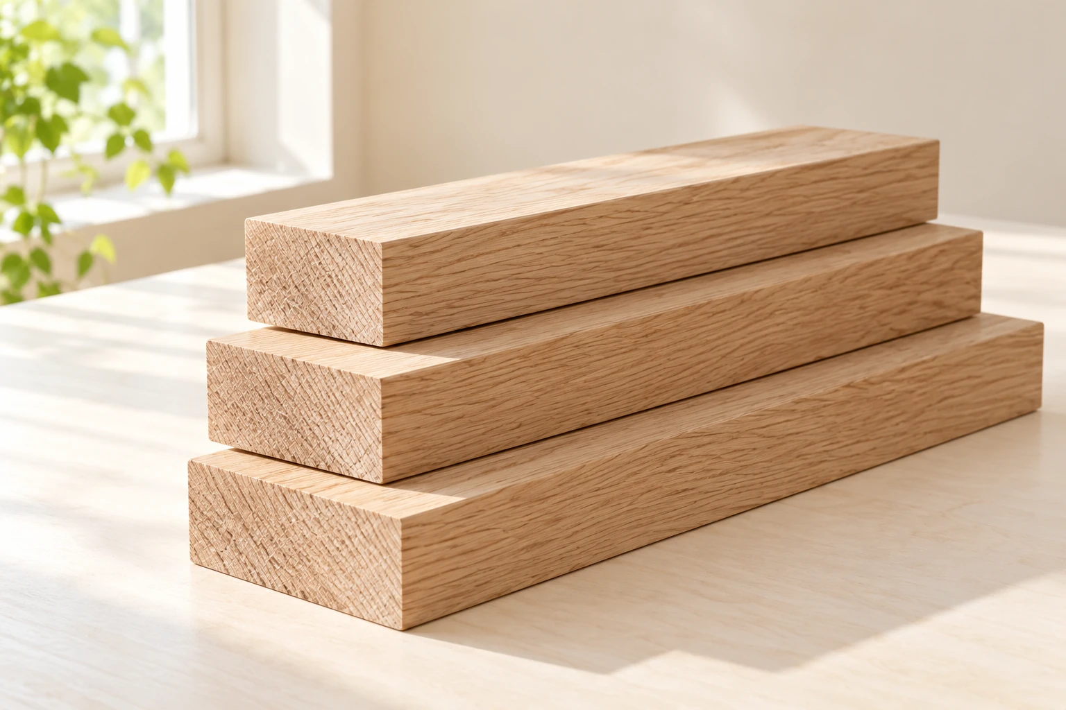 Three stacked boards with accessible ends, illustrating why each board needs its own measurement.